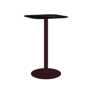 Burgundy Halo Bar Table